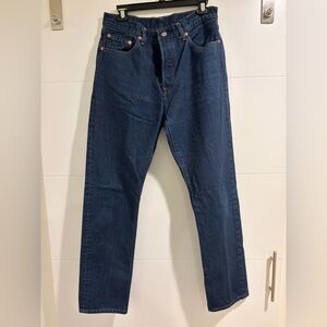 Levi's 501’s Relaxed Fit Dark Blue Jeans